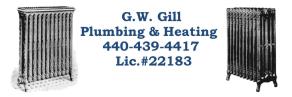 G.W. Gill Plumbing and Heating, License #22183 80 W. Grace St. Bedford, OH 44146 - Phone: (440) 439-4417
